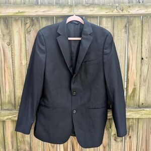 Apt. 9 Black Striped Two Button Blazer